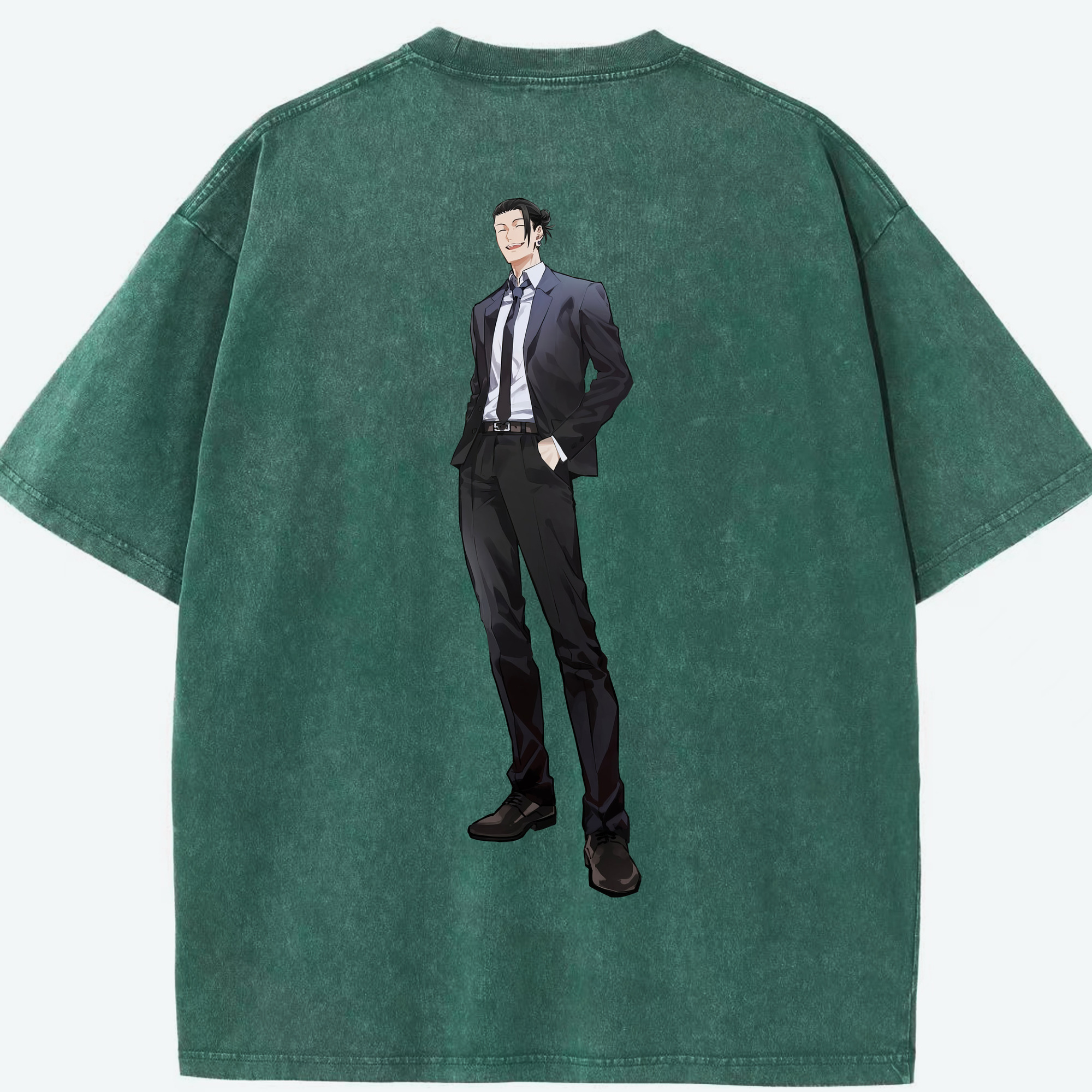 （画像用） 呪術廻戦 Jujutsu Kaisen 綿100% ヴィンテージ風 半袖Tシャツ（背面プリント）